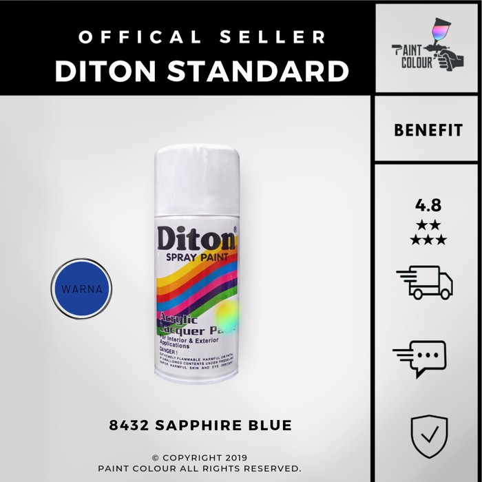 Diton 8432 Sapphire Blue Cat Semprot/Pylox/Samurai Motor/Helm/Gundam