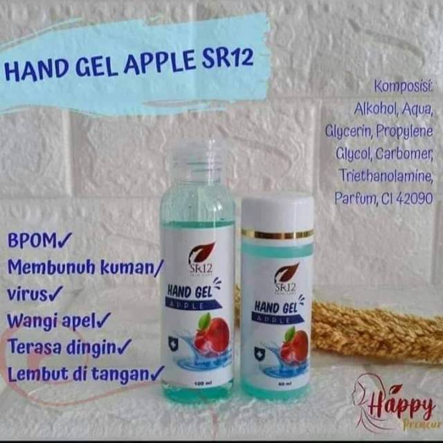 Hand sanitizer / hand gel sr12 60ml