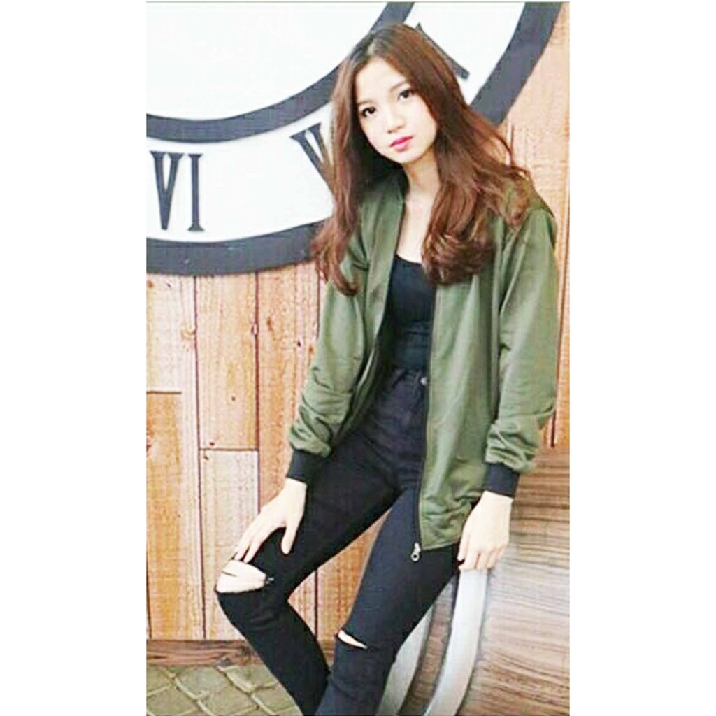 Bess - Jacket Bomber ARMY Best Seller /  Jacket Bomber ARMY