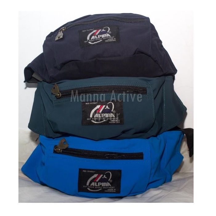 Tas Pinggang Waist Bag Sling Bag Travel Pouch Praktis Simple Merk Alpina 1