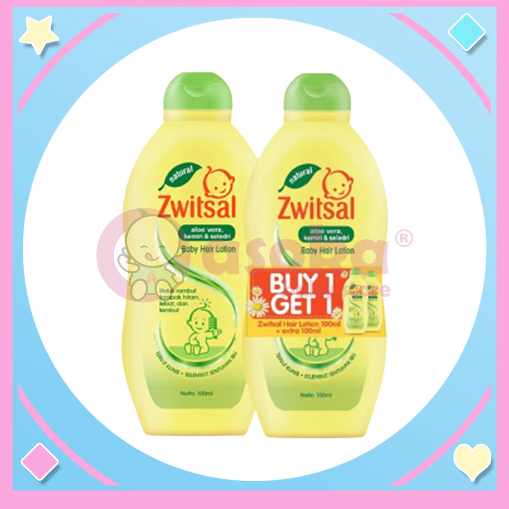 Zwitsal Hair Lotion AVKS 100 mL Buy 1 Get 1 ASOKA