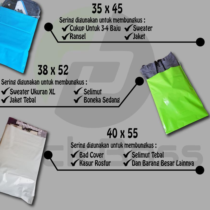 

Terbaik POLYMAILER PACKBOSS 40x55 HARGA ISI ±100 LEMBAR *KUALITAS BOSS, HARGA JOSS* LANGSUNG PABRIK,
