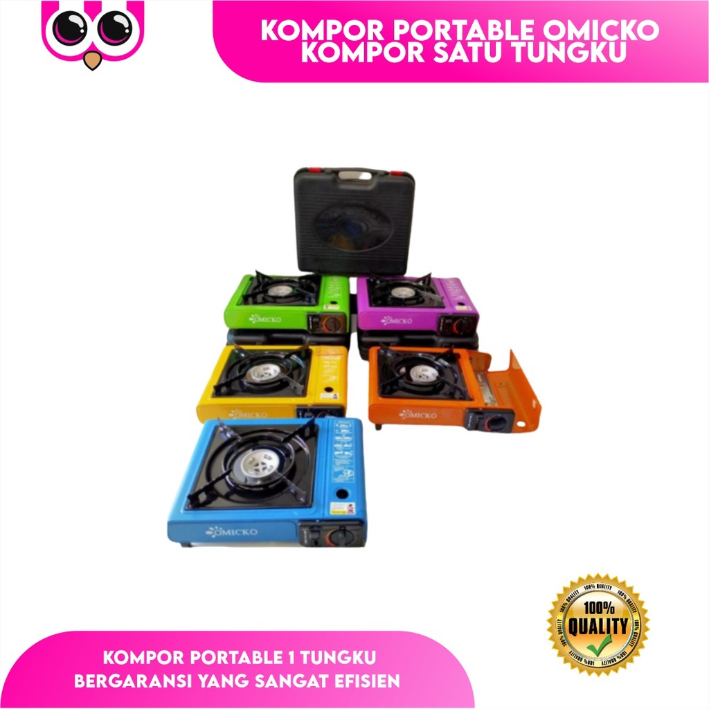 Omicko Koper  Kompor Portable Omicko  Kompor Satu Tungku  Kompor Koper