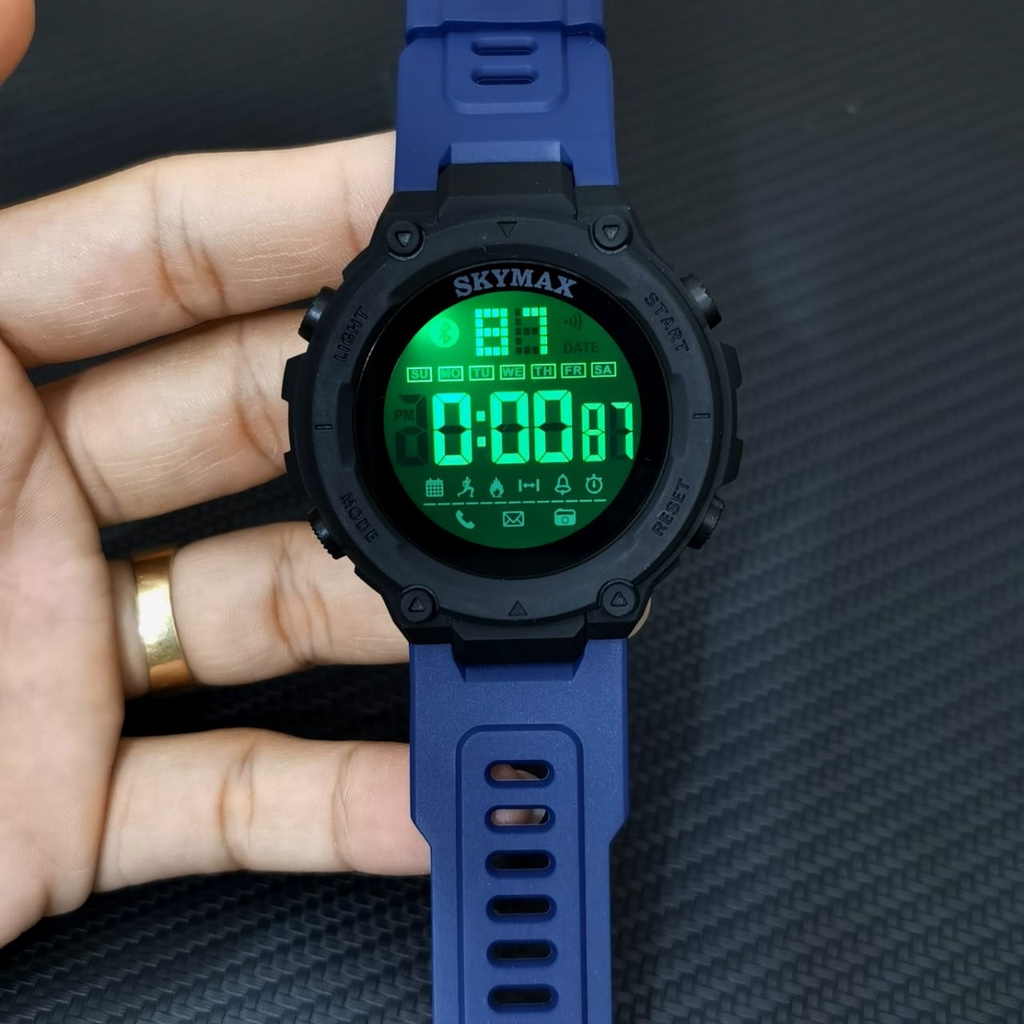 JAM TANGAN PRIA SKYMAX RUBBER DIGITAL DIAMETER 4,5CM