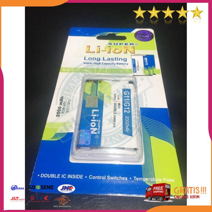 Acc Hp Baterai Dobel Power Superliion Htc G11 Incredible S S710E 2000Mah