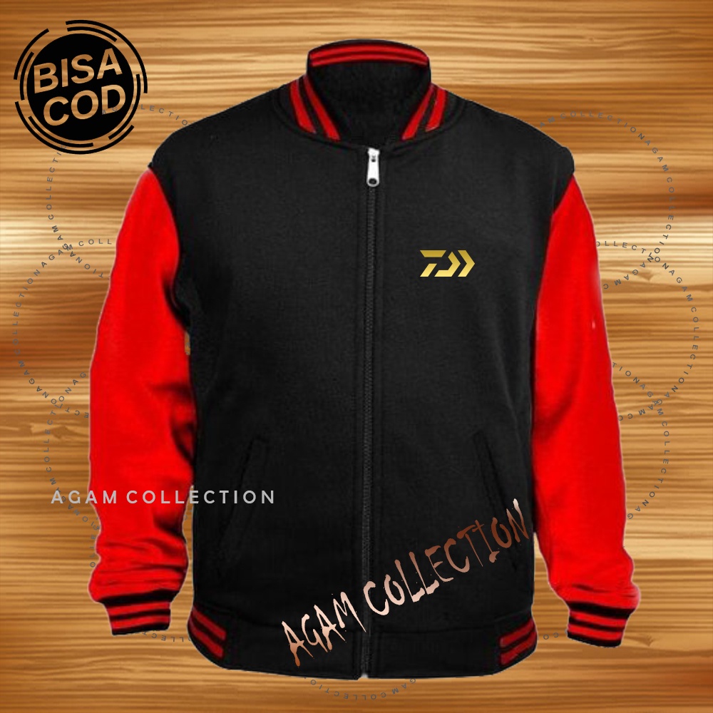 Sweater Varsity Distro Daiw4 Premium Quality Text Gold Pakaian Pria &amp; Wanita