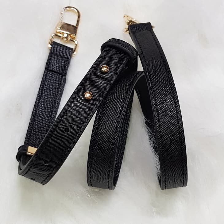 Maura slim 1.8cm saffiano adjustable bag strap