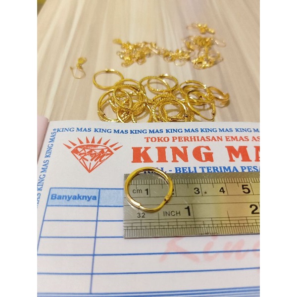 ANTING DEWASA EMAS ASLI KADAR 300