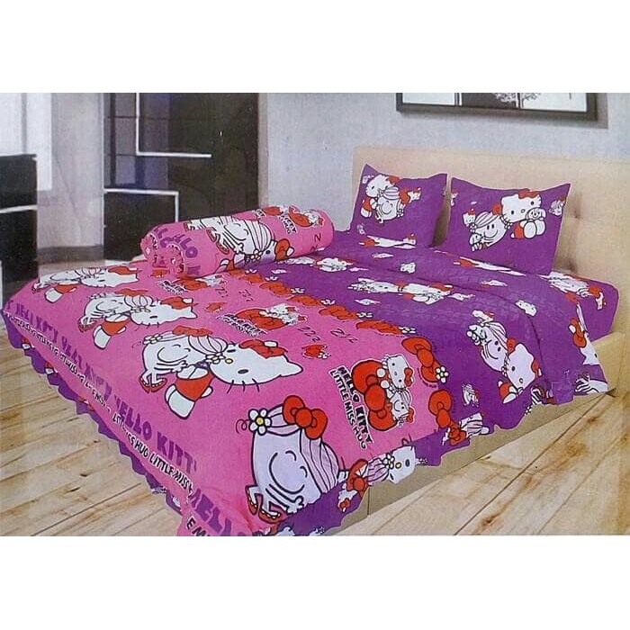 SS SPREI  100 ILLUSION HELLO  KITTY  LITTLE HUG 100X200 EXTRA 