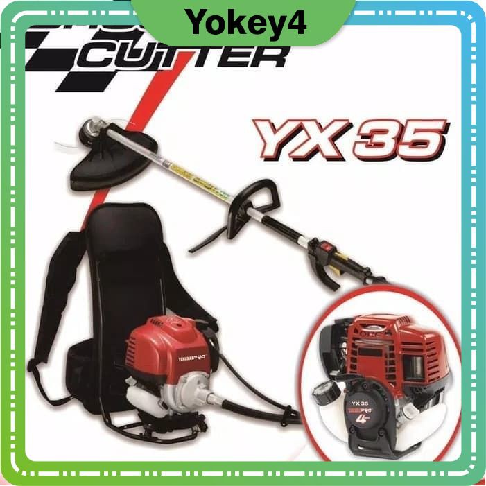 A35 Mesin Potong Rumput Gendong Bensin 4 Tak OHC Yamamax YX-35 Made In Japan 7000RPM