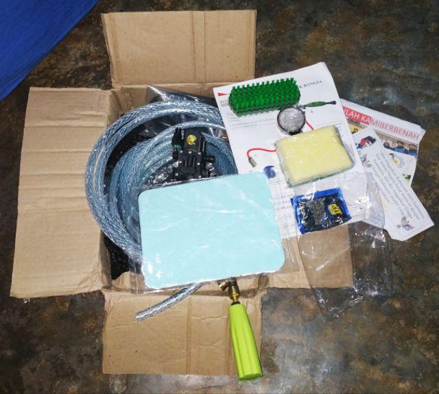 Alat Cuci Motor Ac Made In Japan 🇯🇵 250psi 17.2bar  8lpm High Pressure Auto Cut On Off 10a Top