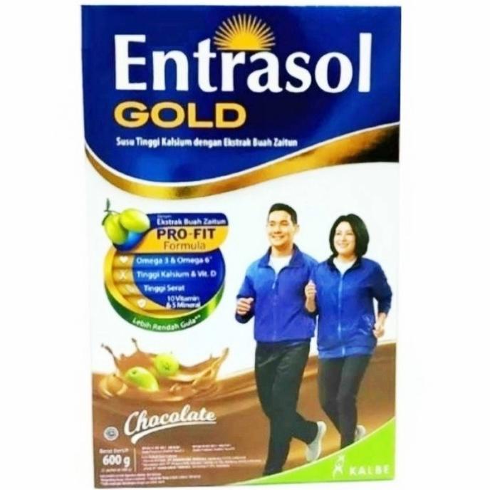 

[COD] Entrasol Gold Coklat 600g susu bubuk tinggi kalsium ut usia 51 tahun + [COD]