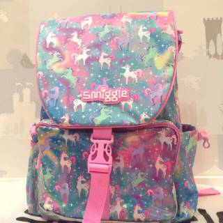 Smiggle Backpack Anak Perempuan Ungu Kupu Butterfly Tas  