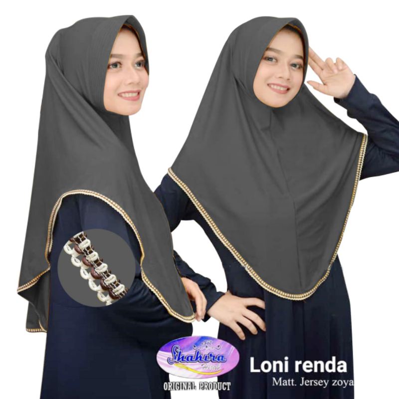 Kerudung Instan Lony Renda Hijab// Hijab Wanita Terlaris