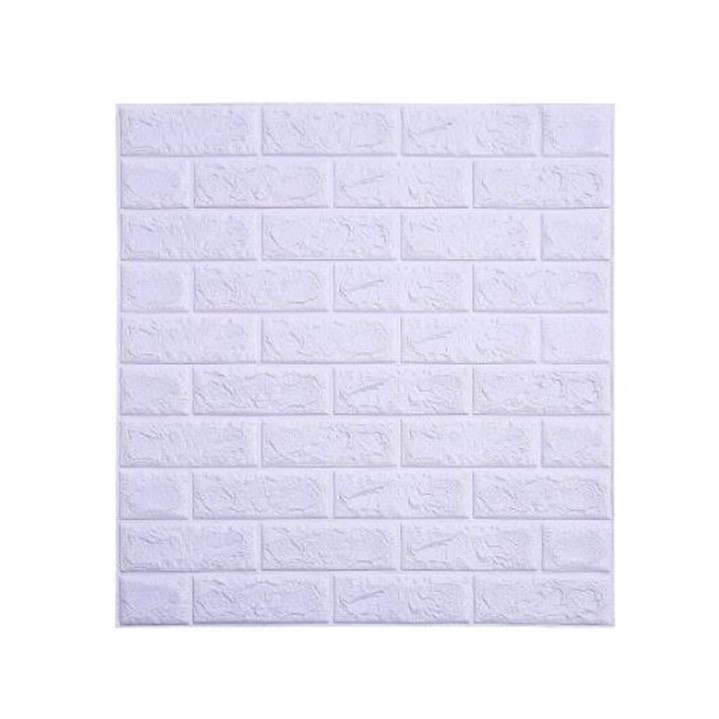 [COD] Wallpaper Bata sticker 3D Foam 3mm Warna Warni / Wallpaper sticker brick 3D Foam rekat anti air-Ungu Soft