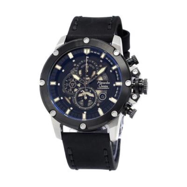 Jam tangan Alexander Christie 6416 / 6564 silver black