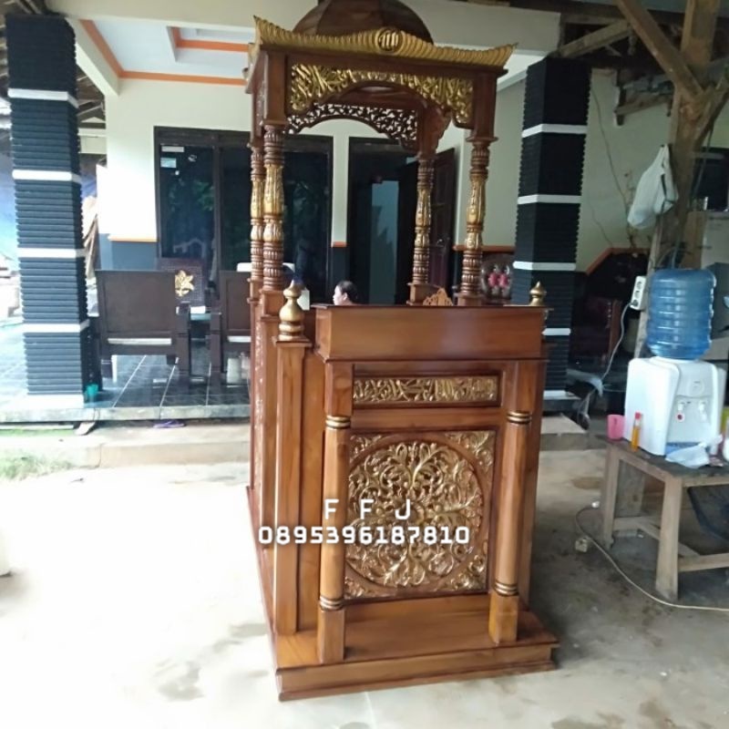 mimbar kubah mimbar majid jepara mimbar jati jepara