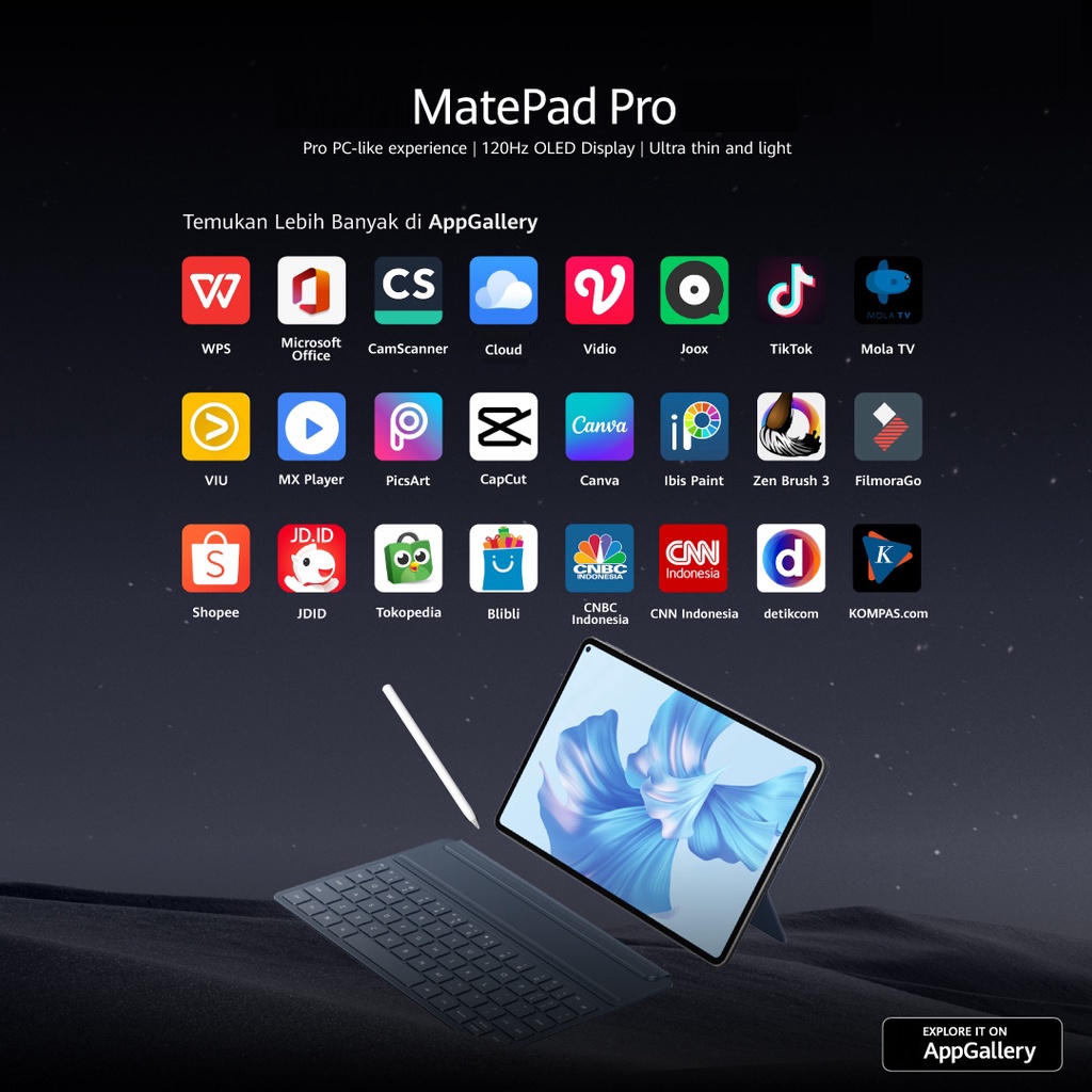 [Gratis 5 Hadiah!] Galaxy tab P20 Tablet [8GB+256GB] | Pengalaman Pro Layaknya PC | 120Hz OLED Real Color Display | Ultra-tipis &amp; Ringan Tablet Android laris manis SIM+WIFI Tablet PC