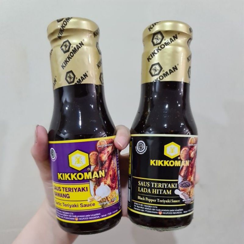 

Kikkoman Saus Teriyaki Bawang / Lada Hitam khas Jepang 300 gr Garlic / Black Pepper Teriyaki Sauce