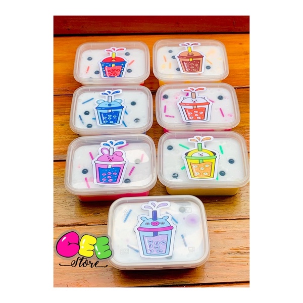 Slime Boba BTS/ Slime Tofu Boba/ Tofu Slime Boba