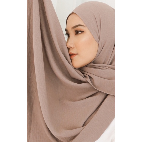 Pashmina Crinkle Airflow Premium Hijab Pashmina Anti Kusut Jilbab Pashmina Airflow Terbaru Pasar Hija'b