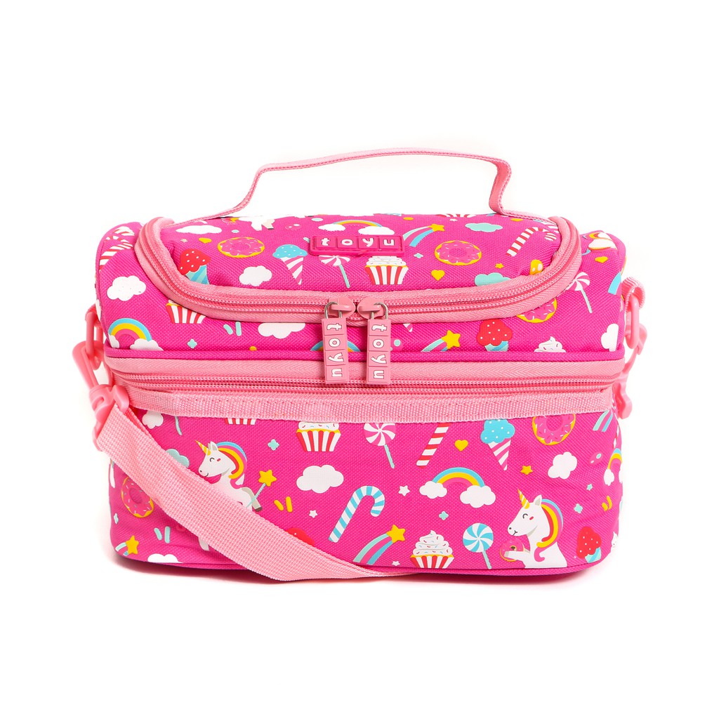 

Toyu Tas Bekal Lunch Bag Kotak Makan Fashion Anak Sekolah Perempuan Pink Unicorn