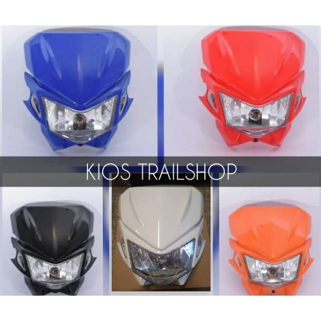Headlamp klx 150 BF DT Reflektor klx 150 Batok lampu depan klx 150 Variasi klx 150
