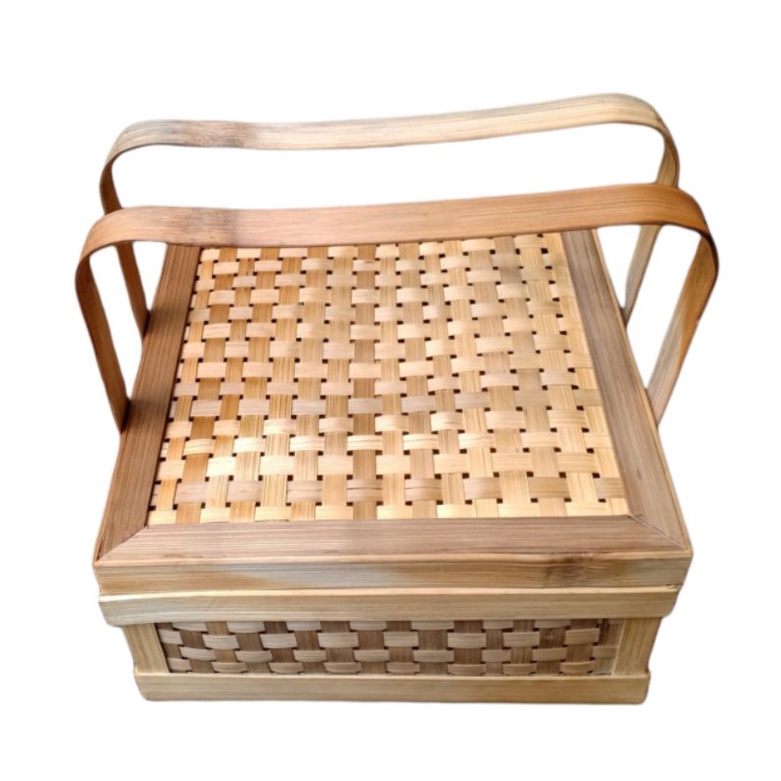 Rantang bambu/ keranjang bambu/ Truntum / hampers 25x25cm