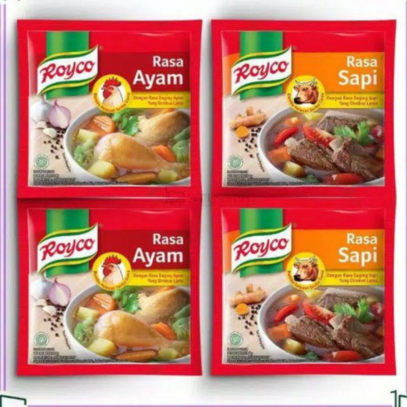 

Royco Ayam / Royco Sapi Renteng ( isi 12 Sachet @8 gr / 9 gr) Renceng Penyedap Rasa