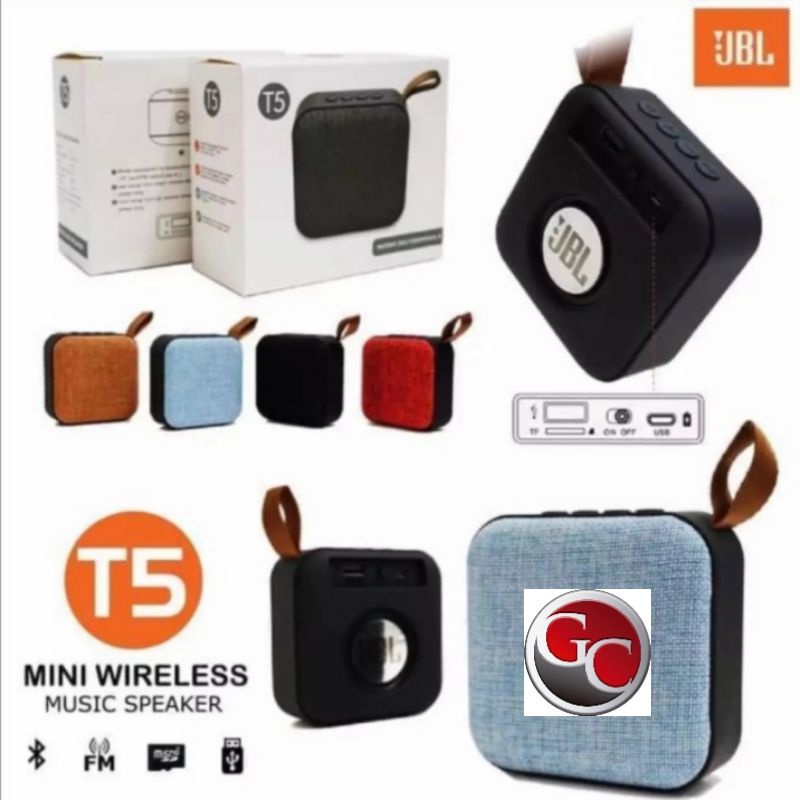 Speaker Musik Box Bluetooth JBL T5 Kotak Full Bass Termurah Full Audio / Speaker Mini T5