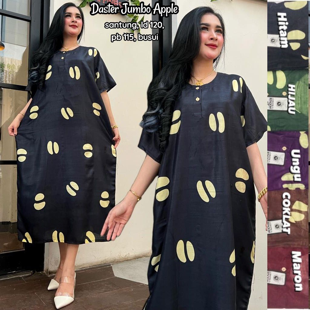 Daster Jumbo LD 120 - Daster Kekinian Busui Friendly Kancing Depan Dada daster ibu bumil baju daster batik wanita daster bali rayon santung premium halus adem nyaman buat harian homedress lengan pendek baju tidur murah Populer