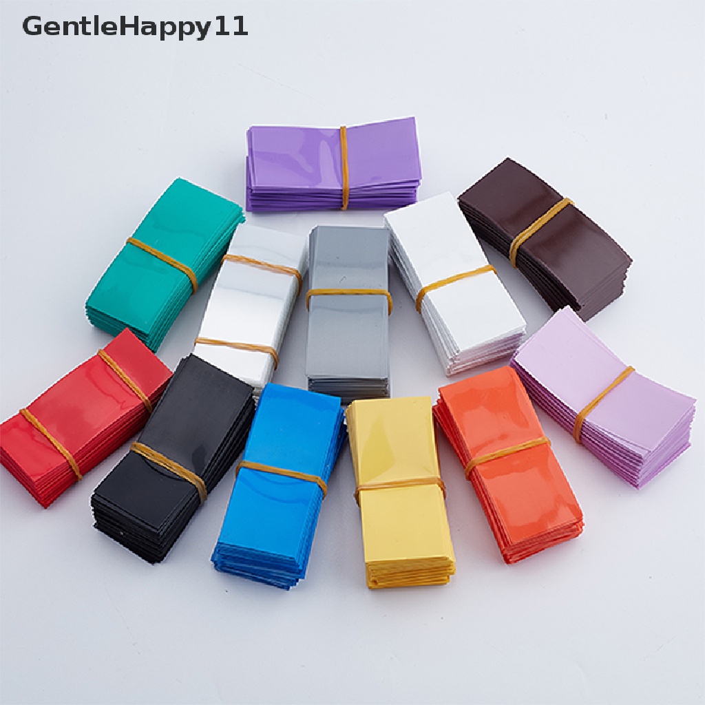 Gentlehappy 100pcs Plastik Pembungkus Baterai 18650 Bahan PVC