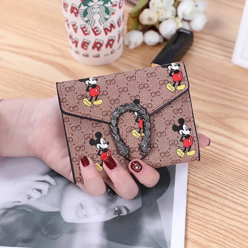 TI 3084 - DOMPET LIPAT WANITA IMPORT MURAH DOMPET KOREA MICKEY - E