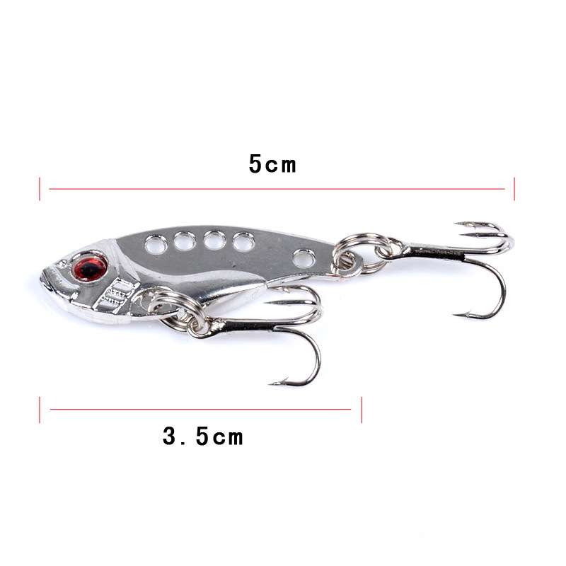 1pcs Mini Logam VIB Memancing Umpan 3.5cm 3.8g Swimbait Tenggelam Bass Wobbler Umpan Buatan Keras Jigging Tackle