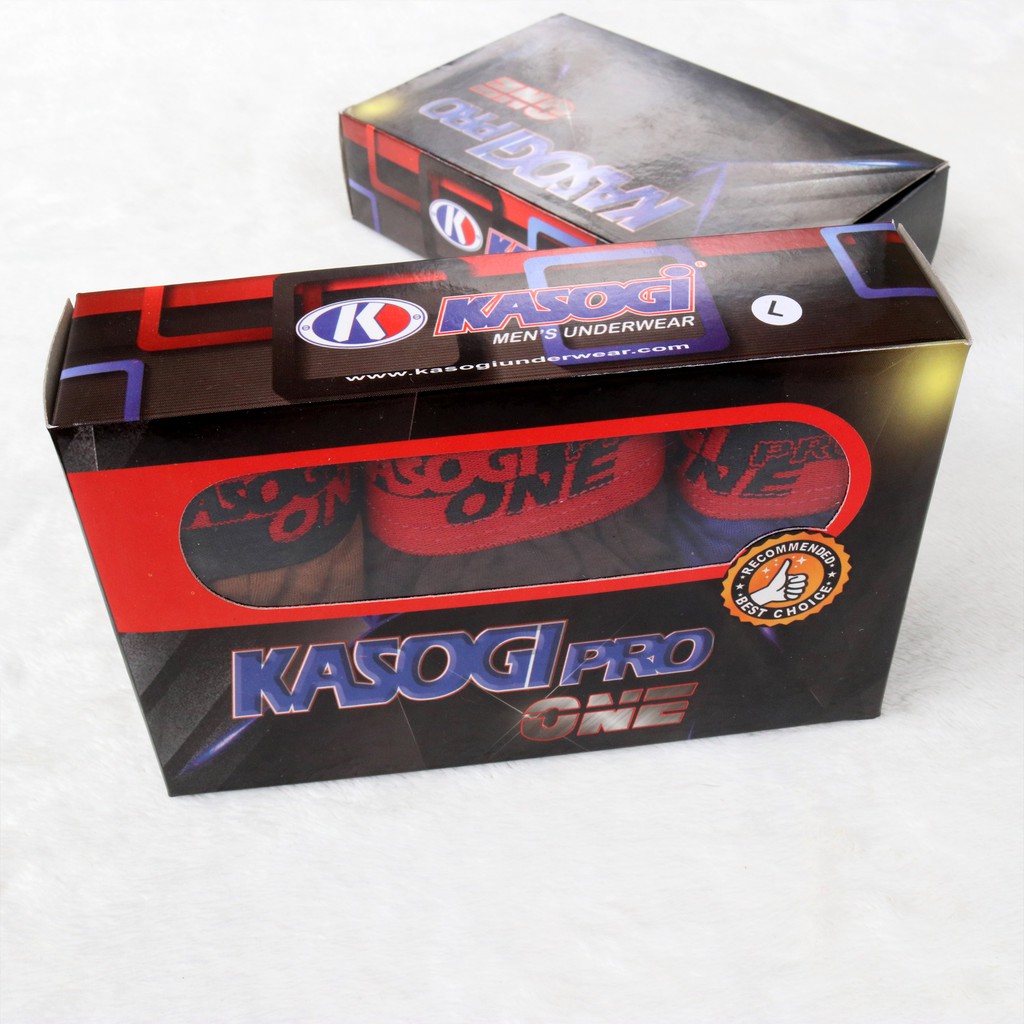 [ 3pc ] CD Kasogi Pro One | Celana Dalam Pria Karet Boxer | Sempak Pria - Bwr III