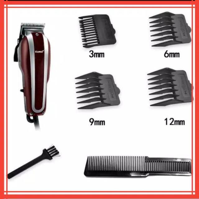 Alat cukur rambut kemei km-8847 clipper mesin pangkas rambut babershop asli