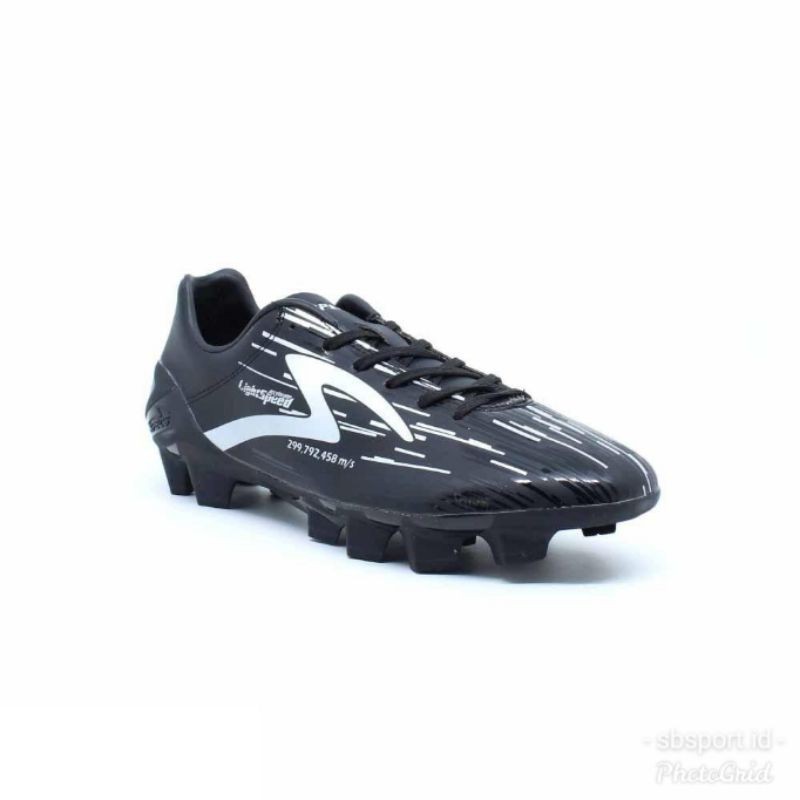 SEPATU BOLA SPECS ACCELERATOR LIGHTSPEED FG SE BLACK SILVER