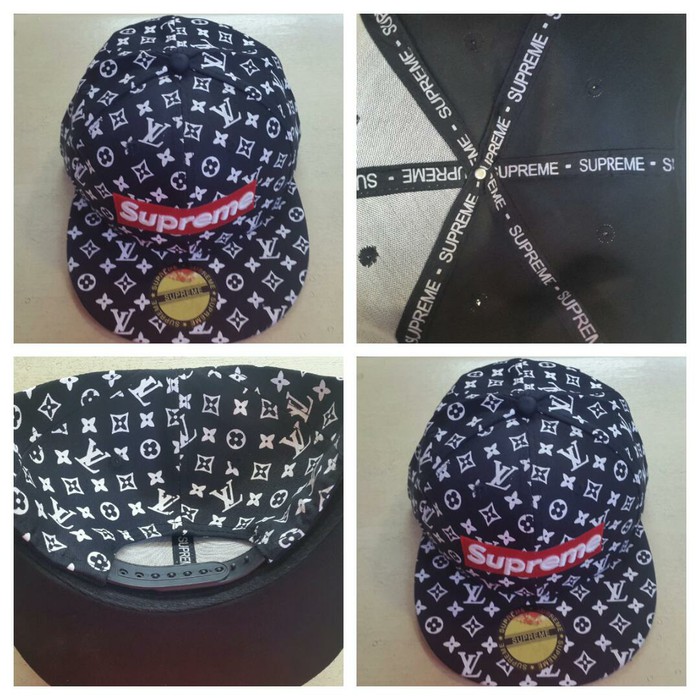 Harga Murah   TOPI SNAPBACK SUPREME BLACK / HITAM GRADE ORI IMPORT  Happy Shoping