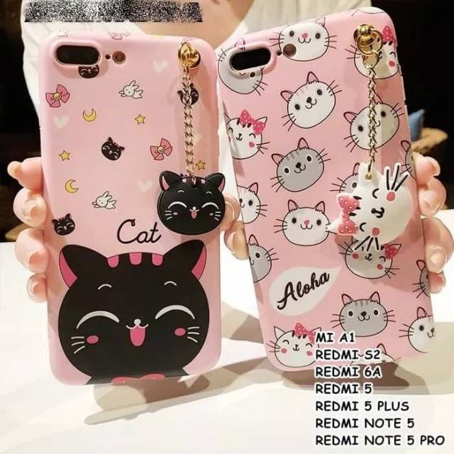 Case Xiaomi Redmi Mi A1, S2, 6A, 5, 5 Plus, Note 5, Note 5 Pro - Cat Softcase