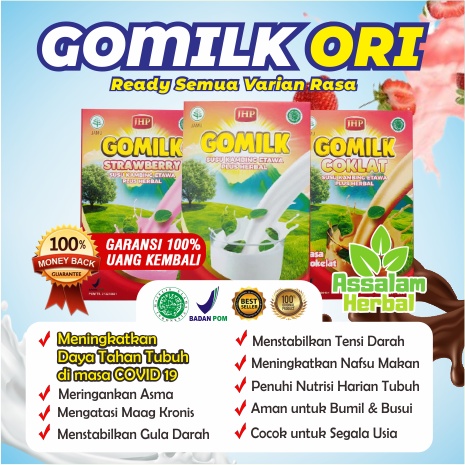 

PROMO BUY 3 FREE 2 Jahe | Susu Kambing Gomilk Maag Suplemen Imunitas Anak Bumil BPOM