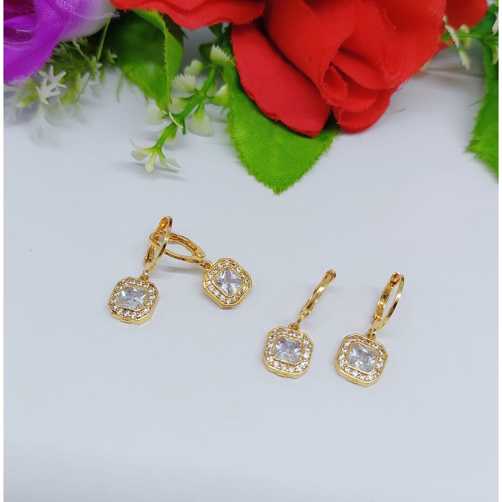 Anting xuping permata full A-D