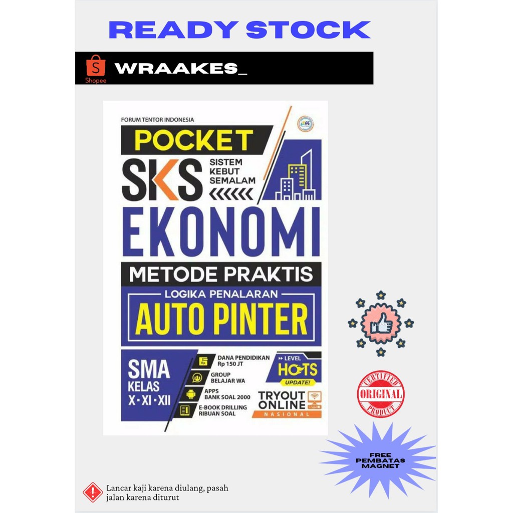 BUKU SMA SKS IPS BUKU POCKET SKS EKONOMI SMA