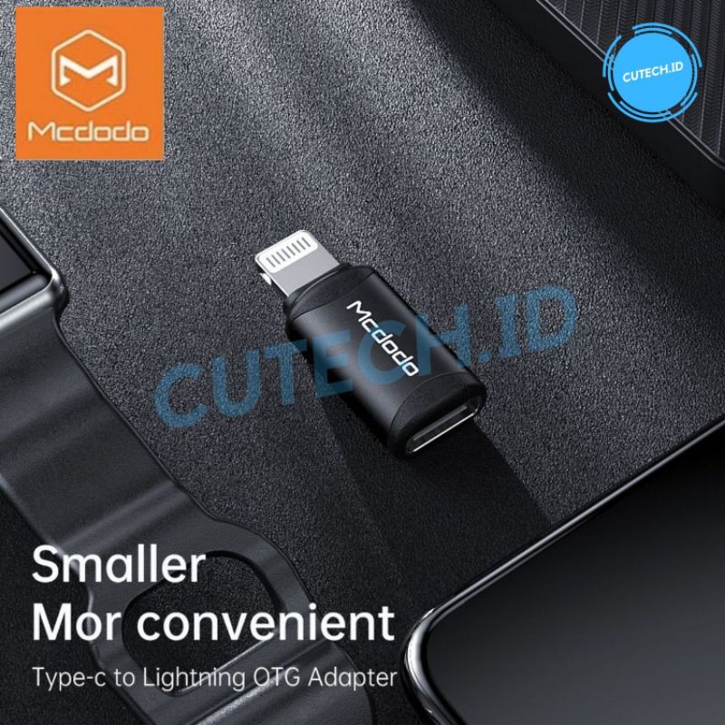 MCDODO CONVERTER CHARGER OTG IPHONE TYPE C TO LIGHTNING FAST CHARGE 3A OT-7680