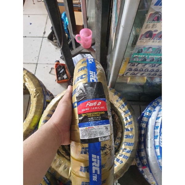 ban luar irc tubeless 90/80-14 fasti 2 (soft compound)