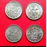 ⇕ koin perak 1/10 gulden belanda bahan perak ㅼ
