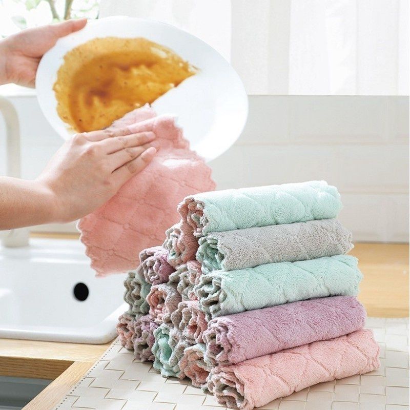 Kain Lap Microfiber Serbet Dapur / Serbet Dapur Serbaguna / Kain Lap Piring Serbaguna / Kain Lap Murah / Lap Serbaguna / Lap Meja Dapur Kain Lap