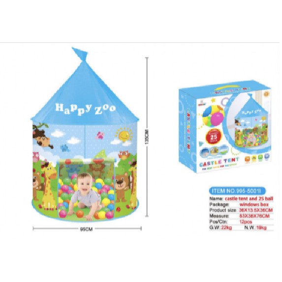 tenda anak happy zoo / Tenda main zoo / mainan anak rumah rumahan / tenda anak camping / kemping