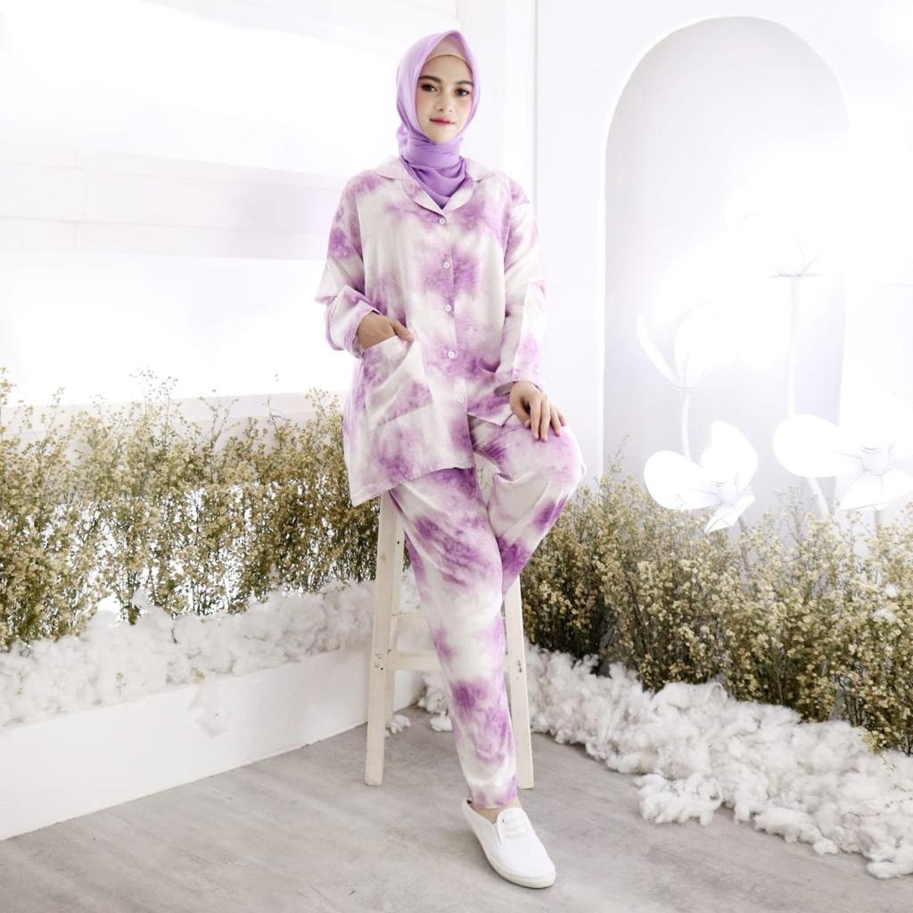 Piyama Tie Dye PP CP HP Vera Size XXL Matt Rayon