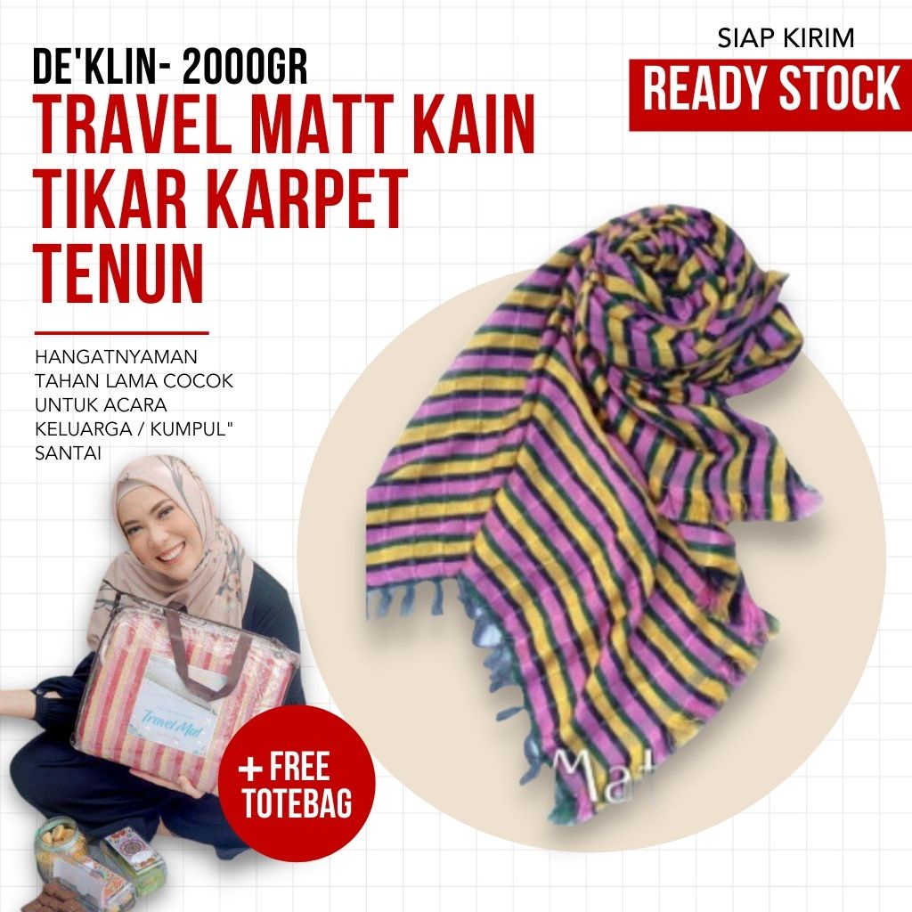 Travel Matt Kain Tikar Karpet Tenun Serbaguna 170 cm x 250 cm [TERMURAH]