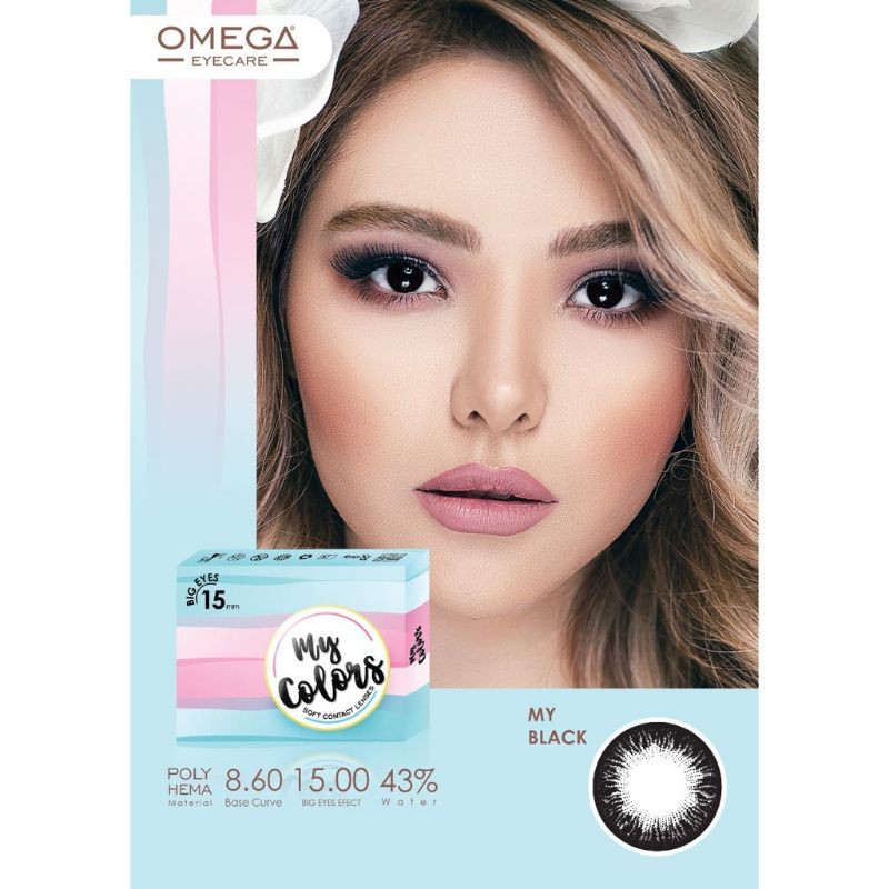 ❤Miss.Vinka❤ Softlens My Colors Omega NORMAL 15mm / Kontak Lensa Warna Free Lenscase